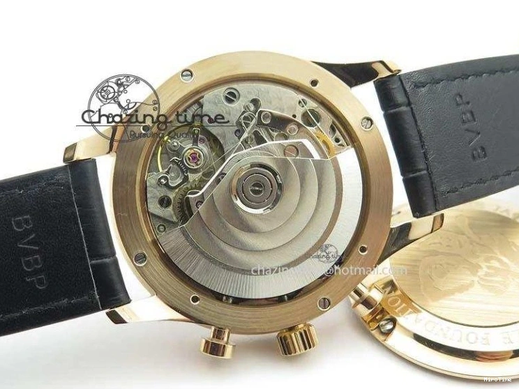 MIROTIME 0324 Portuguese Chrono RG IW371433 Jackie Chan ZF 1:1 Best Edition Gray Dial On Black Leather Strap A7750 V WrinkleFree 7273